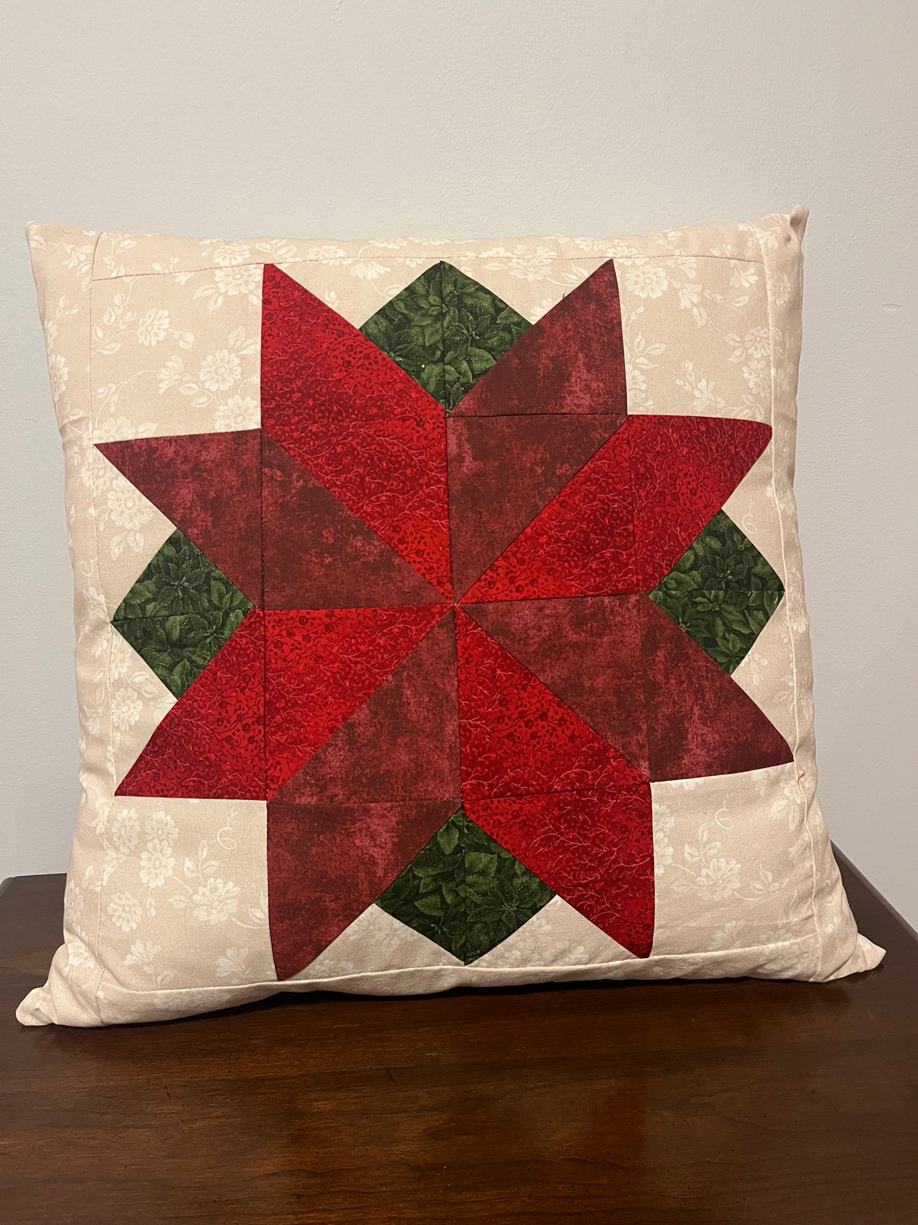 Poinsettia Pillow