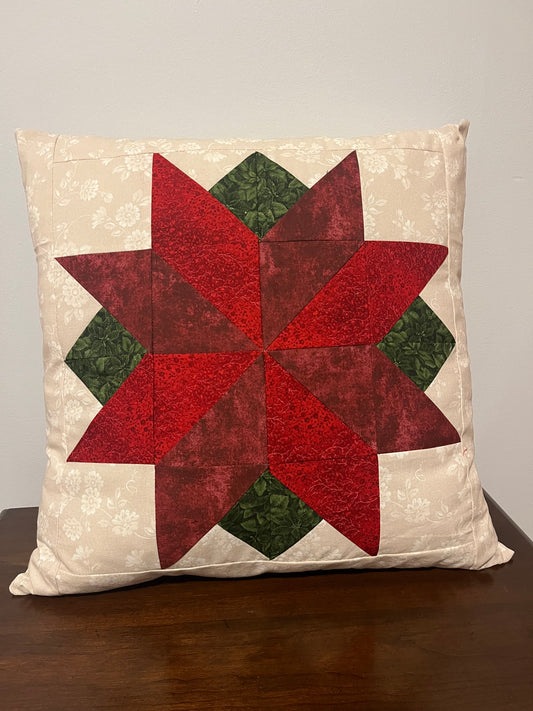 Poinsettia Pillow