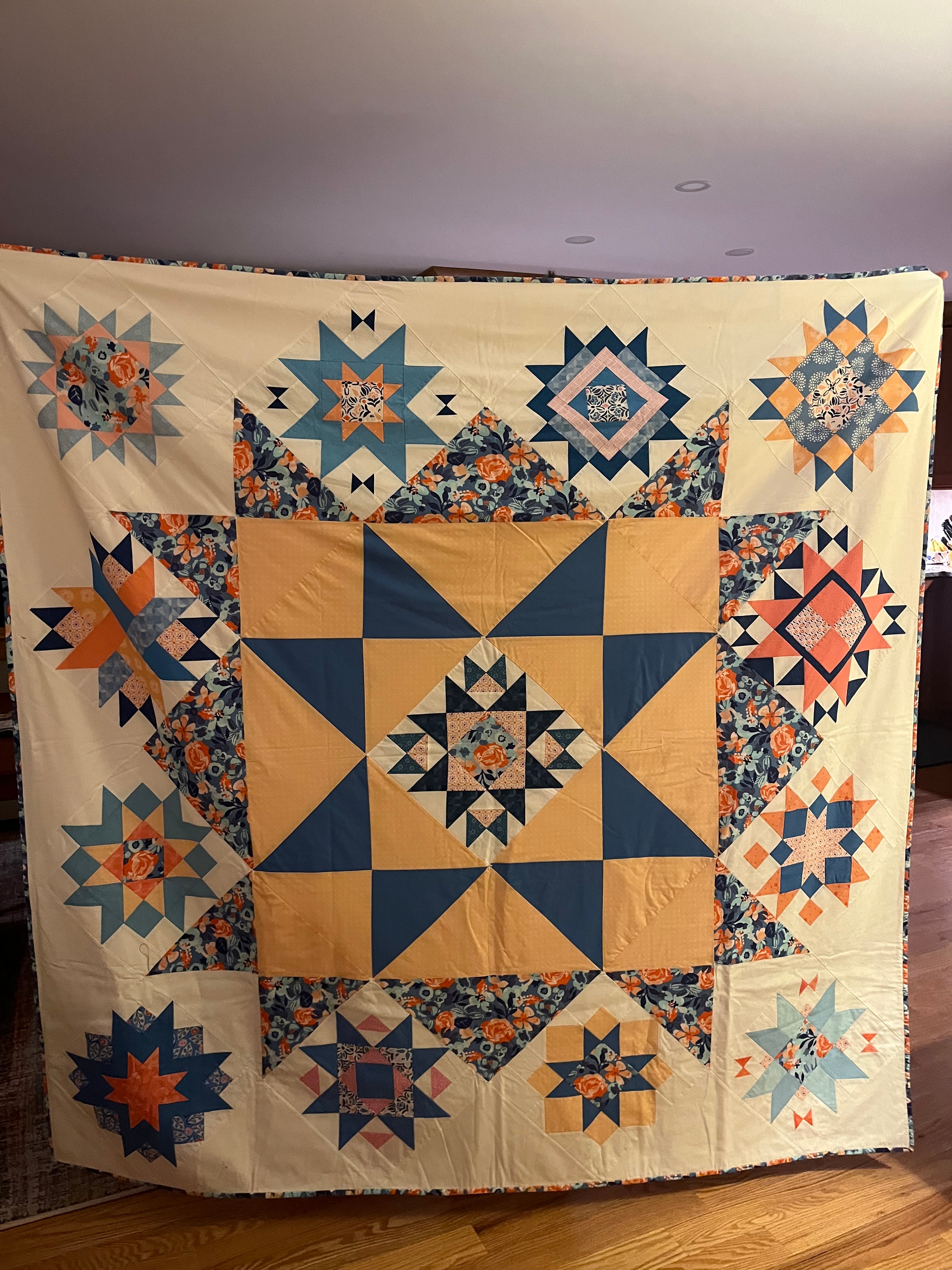 Block Sampler - Pink/Blue