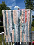 Whimsical Pink/Blue Baby Quilt