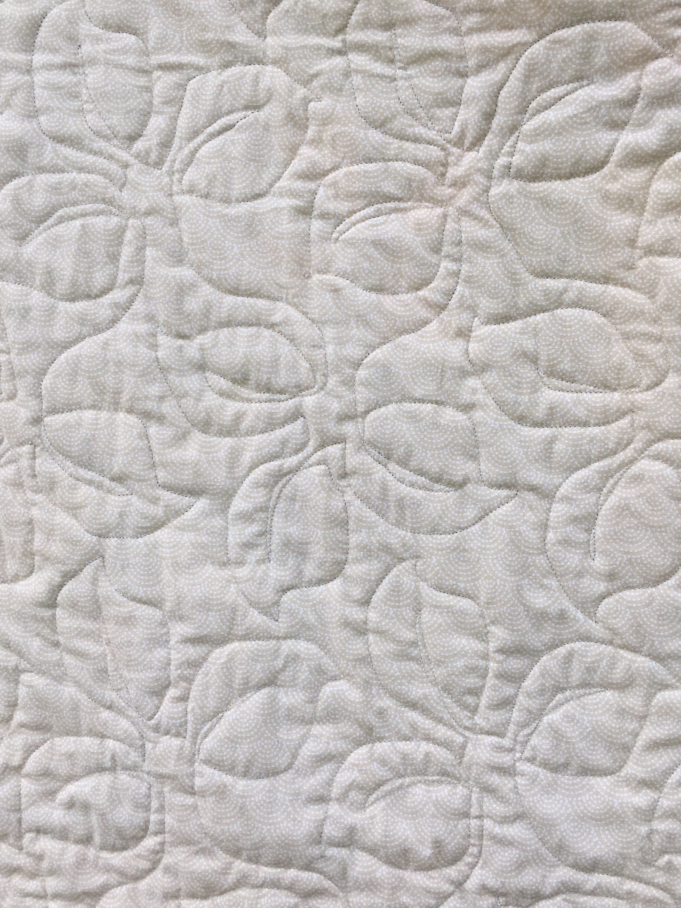 Floral, fountain panel lap quilt