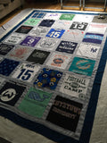 T-Shirt Quilt - Extra Long Twin - 28 Squares